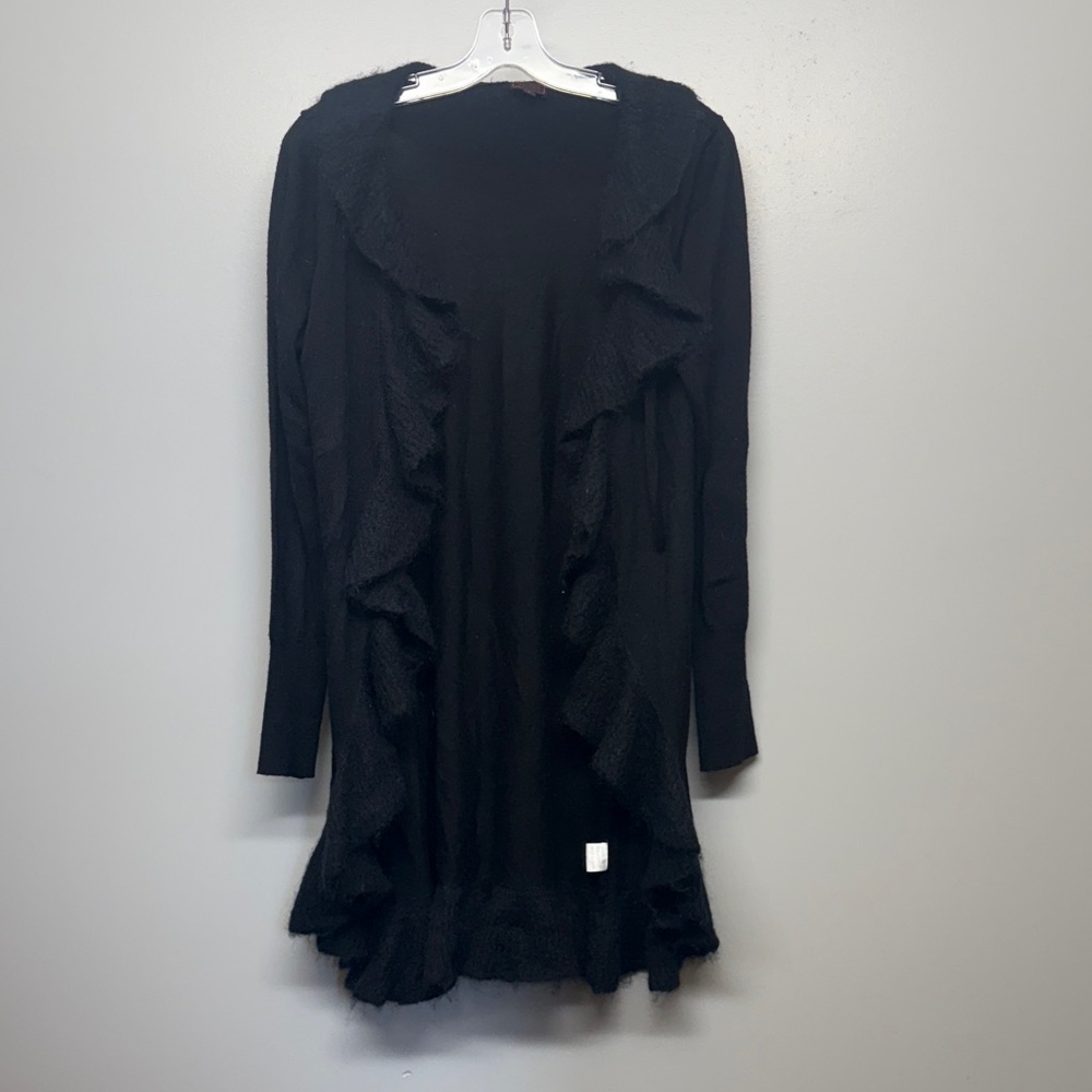 Colour Works Black Wool Long Cardigan SIZE S